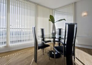 Window With Vertical Blinds